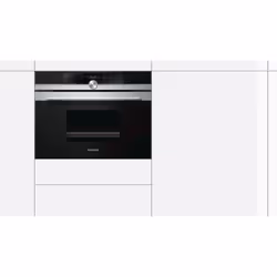 Siemens iQ700 CD634GAS0B steam oven Small Black, Stainless steel Rotary, Touch