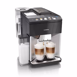 Siemens EQ.500 TQ507R03, Espresso machine, 1.7 L, Coffee beans, Ground coffee, Built-in grinder, Black, Stainless steel