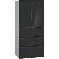 Siemens iQ700 KF86FPBEA side-by-side refrigerator Freestanding 491 L E Black