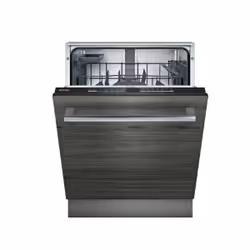 Siemens iQ100 SN61HX02AG, Fully built-in, Full size (60 cm), Black, Stainless steel, Buttons, 1.75 m, 1.65 m