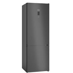 Siemens iQ300 KG49NXXCF fridge-freezer Freestanding 440 L C Black, Stainless steel