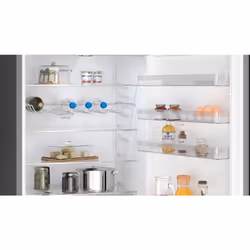 Siemens iQ300 KG49NXXCF fridge-freezer Freestanding 440 L C Black, Stainless steel