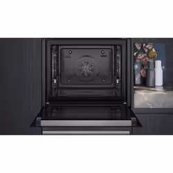 Siemens iQ500 HB578GES7 oven 71 L Black, Stainless steel