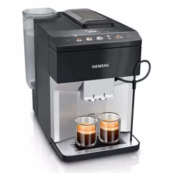 Siemens TP515GB1, Espresso machine, 1.9 L, Coffee beans, Built-in grinder, 1500 W, Black, Silver
