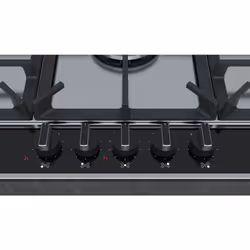 Neff N 70 Black, Stainless steel Built-in Gas 5 zone(s)