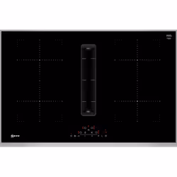 Neff N 70, Black, Built-in, 80 cm, Zone induction hob, Ceramic, 4 zone(s)