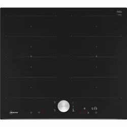 Neff T66FTX4L0, Black, Built-in, 60 cm, Zone induction hob, Glass-ceramic, 4 zone(s)