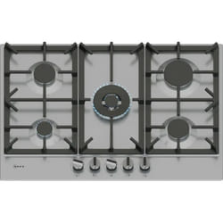 Neff T27CIQ8N0 hob Black, Stainless steel Built-in 75 cm Gas 5 zone(s)