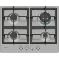Neff T26GKH8N0 hob Black, Stainless steel Built-in 60 cm Gas 4 zone(s)