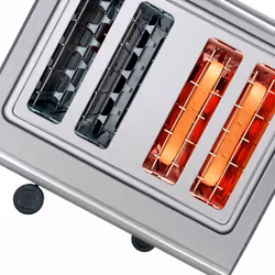Bosch TAT7S45 toaster 4 slice(s) 1800 W Black, Stainless steel