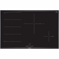Bosch Serie 4 PXE875BB1E, Black, Built-in, Zone induction hob, Glass-ceramic, 4 zone(s), 4 zone(s)