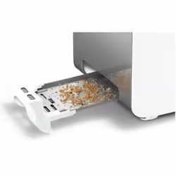 Bosch TAT7201GB toaster 2 slice(s) 1050 W Stainless steel, White