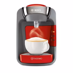 Bosch TAS3208, Capsule coffee machine, Coffee capsule, 1300 W, Grey, Red