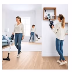 Bosch Serie 6 BBS611GB stick vacuum/electric broom 2-in-1 stick vacuum Battery Dry Bagless Black, Blue, Silver 2 Ah - Additional view 5