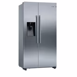 Bosch Serie 6 KAI93VIFPG, Freestanding, American door, Stainless steel, LCD, Tempered glass, 562 L