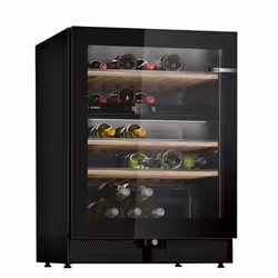 Bosch Serie 6 KWK16ABGAG, Freestanding, 44 bottle(s), G, Interior light, SN-ST, Black