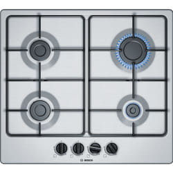 Bosch Serie 4 PGP6B5B85 hob Stainless steel Built-in 58 cm Gas 4 zone(s)