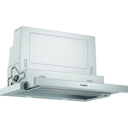 Bosch Serie 4 DFS067A51 cooker hood Semi built-in (pull out) Metallic, Silver 727.7 m³/h