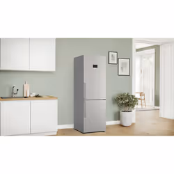 Bosch Serie 4 KGN367ICTG fridge-freezer Freestanding 321 L C Stainless steel