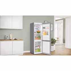 Bosch Serie 4 KGN367ICTG fridge-freezer Freestanding 321 L C Stainless steel
