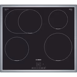 Bosch Serie 4 PIF645BB5E, Black, Built-in, 60 cm, Zone induction hob, Glass-ceramic, 4 zone(s)
