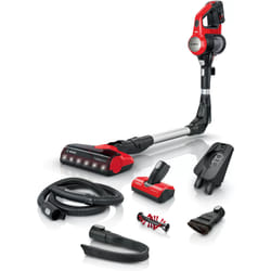 Bosch BBS711ANM stick vacuum/electric broom Battery Dry Bagless 0.3 L Black, Red, Stainless steel