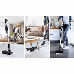 Bosch BBS711W stick vacuum/electric broom 2-in-1 stick vacuum Battery Dry Hygiene Filter Bagless 0.3 L White