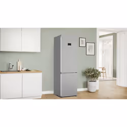 Bosch Serie 4 KGN397LDFG fridge-freezer Freestanding 363 L D Stainless steel