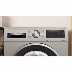 Bosch Serie 6 WGG2440XGB washing machine Front-load 9 kg 1400 RPM Silver, Stainless steel