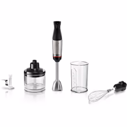 Bosch Serie 6 MSM6M622, Cooking blender, 0.6 L, 1.4 m, 1000 W, Black, Stainless steel