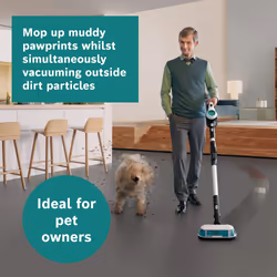 Bosch BCS71HYGGB stick vacuum/electric broom 2-in-1 stick vacuum Battery Dry&wet HEPA Bagless Aqua colour, Black, White - Additional view 6