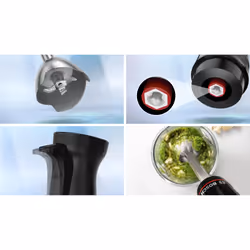 Bosch Serie 4 MSM4B670GB blender Immersion blender 1000 W Black, Transparent