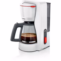 Bosch TKA3M131, Drip coffee maker, 1.25 L, Ground coffee, White