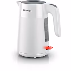 Bosch TWK2M161, 1.7 L, 2400 W, White, Plastic, Water level indicator, Overheat protection