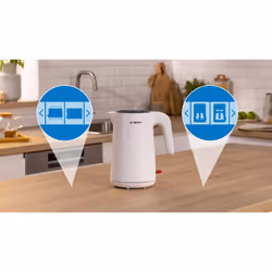 Bosch TWK2M161 electric kettle 1.7 L 2400 W White
