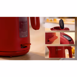 Bosch TWK2M164 electric kettle 1.7 L 2400 W Black, Grey, Red