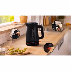Bosch MyMoment electric kettle 1.7 L 3000 W Black
