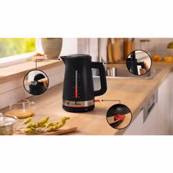 Bosch TWK4M223GB electric kettle 1.7 L 3000 W Black, Grey, Red