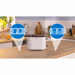Bosch TAT2M121 toaster 6 2 slice(s) 950 W White