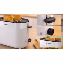 Bosch TAT2M121 toaster 6 2 slice(s) 950 W White - Additional view 5