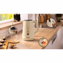 Bosch MyMoment electric kettle 1.7 L 3000 W Beige