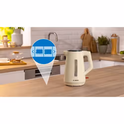 Bosch MyMoment electric kettle 1.7 L 3000 W Beige