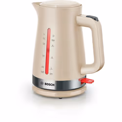 Bosch TWK4M223GB, 1.7 L, 3000 W, Black, Cream, Grey, Red, Plastic, Water level indicator, Overheat protection