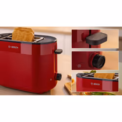 Bosch TAT2M124 toaster 6 2 slice(s) 950 W Red - Additional view 7