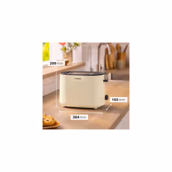 MyMoment Delight TAT2M127GB 2 Slot Stainless Steel Toaster with integrated warming rack, variable browning including defrost & warming 950W - Cream - Additional view 6