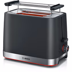Bosch TAT4M223GB, 2 slice(s), Black, Plastic, Buttons, Rotary, 950 W, 220 - 240 V