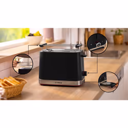 Bosch TAT4M223GB toaster 6 2 slice(s) 950 W Black