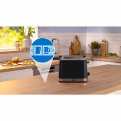 Bosch TAT4M223GB toaster 6 2 slice(s) 950 W Black