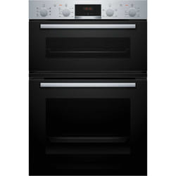 Bosch MBA533BS3B Series 4 Built-In Double Oven with 3d Hot Air - Stainless Steel