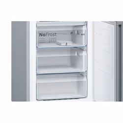 Bosch Serie 4 KGN392LEBG fridge-freezer Freestanding 368 L E Stainless steel - Additional view 6
